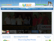 Tablet Screenshot of discoveringdeafworlds.org